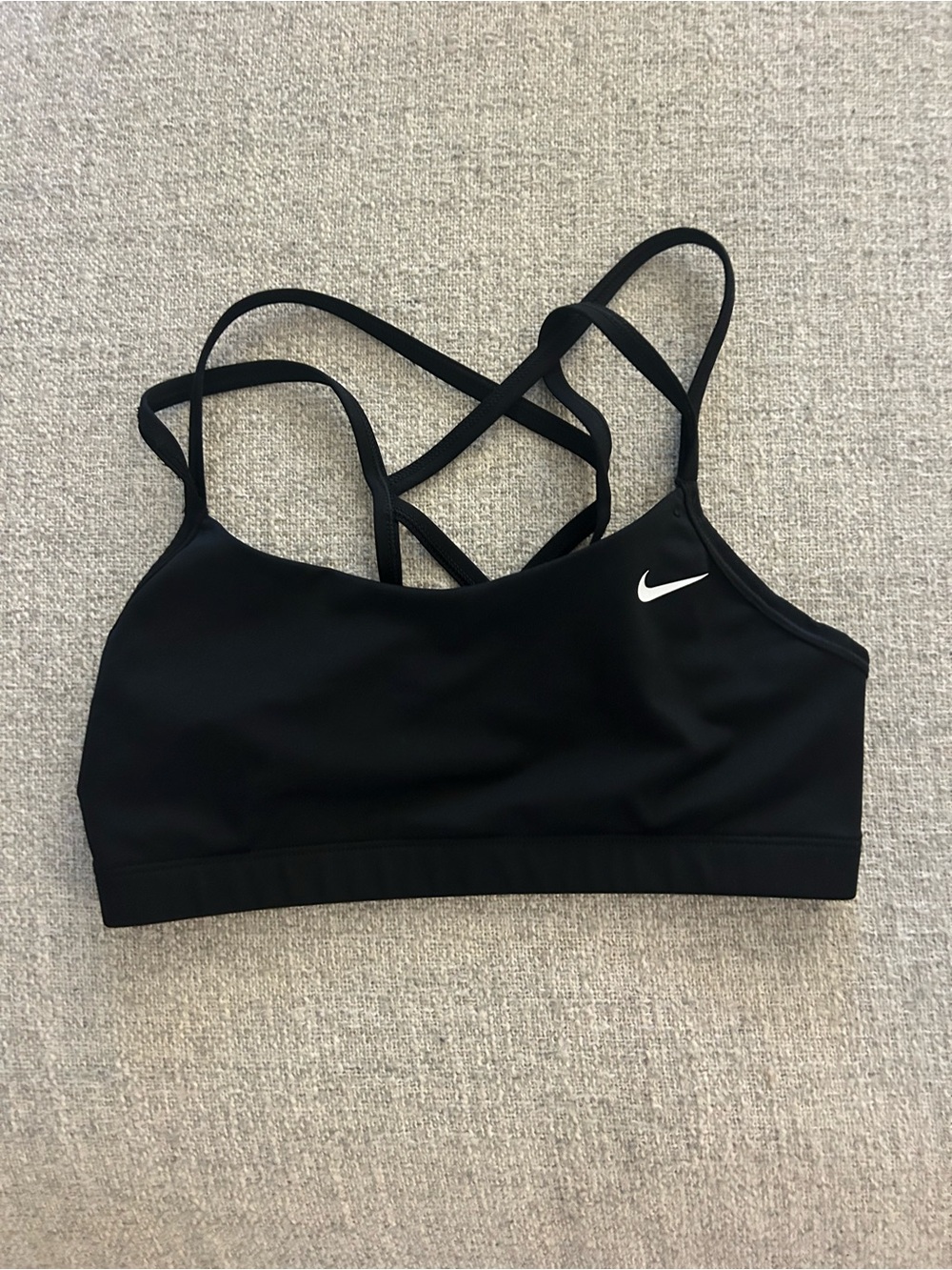 Nike Black Crossback Strappy Sports Bra